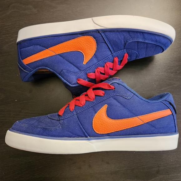Nike SB Mavrk Low Sneakers Skate 434815-480 Blue Orange Canvas Men's Size 10 - Picture 5 of 10